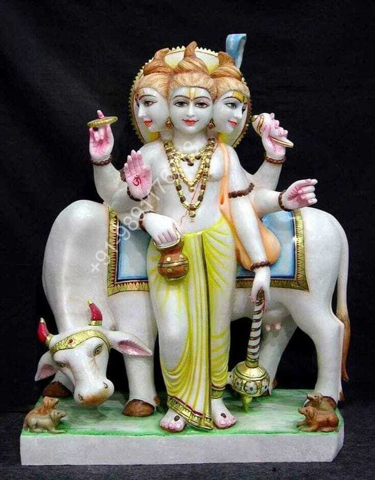 VIETNAM  DATTATREYA IN MARBLE